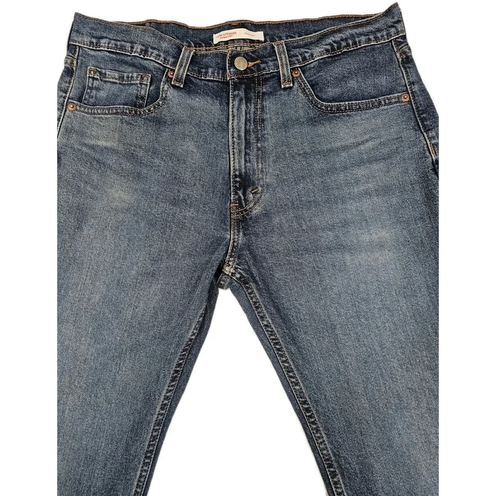 Levi's Strauss Signature Regular Fit Classic Straight Leg Men 32 x 32 Blue Jeans